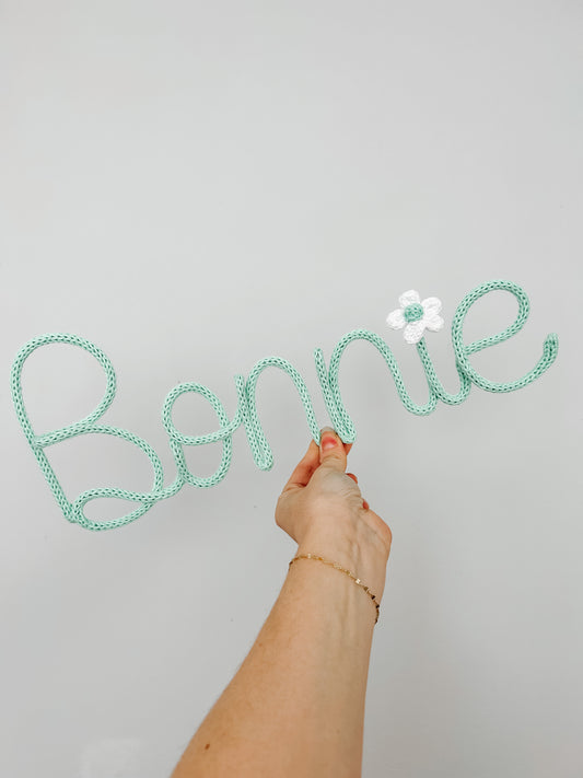 Knitted Names & Words