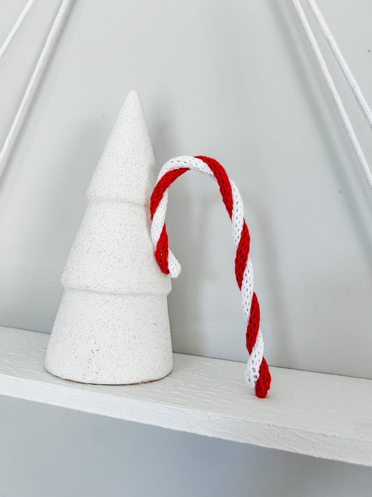 Knitted Candy Cane