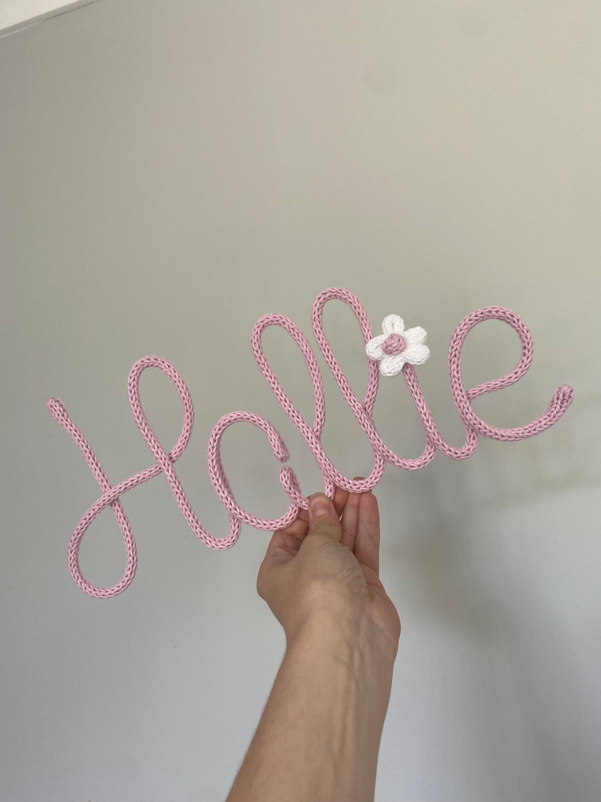Looped Names Loops & Lace - Enchanting Knitted Names & Nursery Decor – Loops and Lace