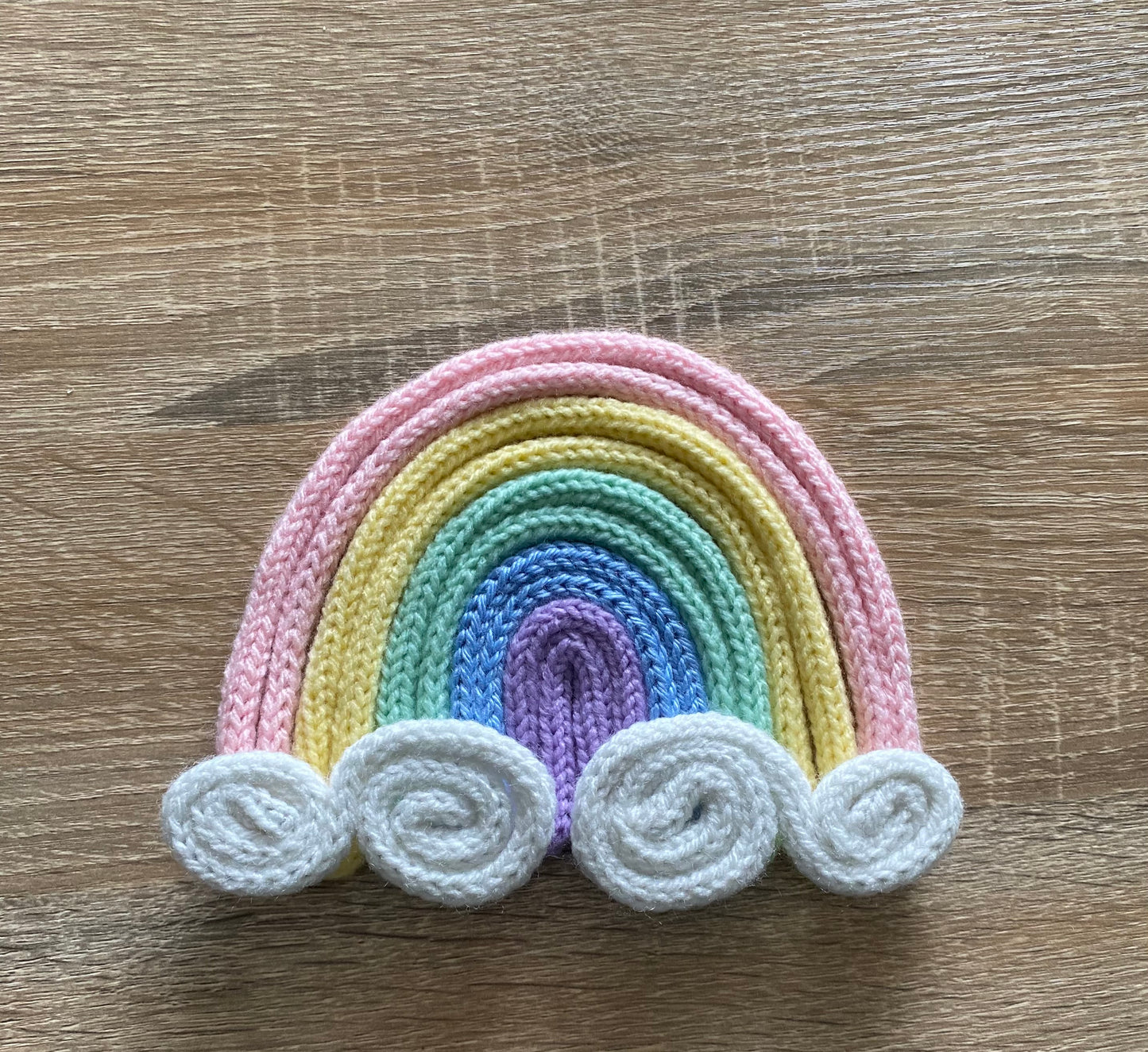 Knitted Pastel Rainbow