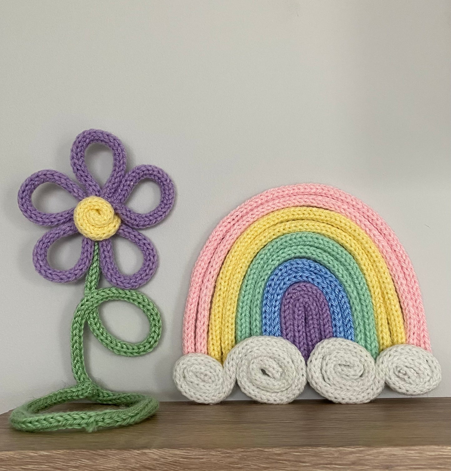 Knitted Pastel Rainbow