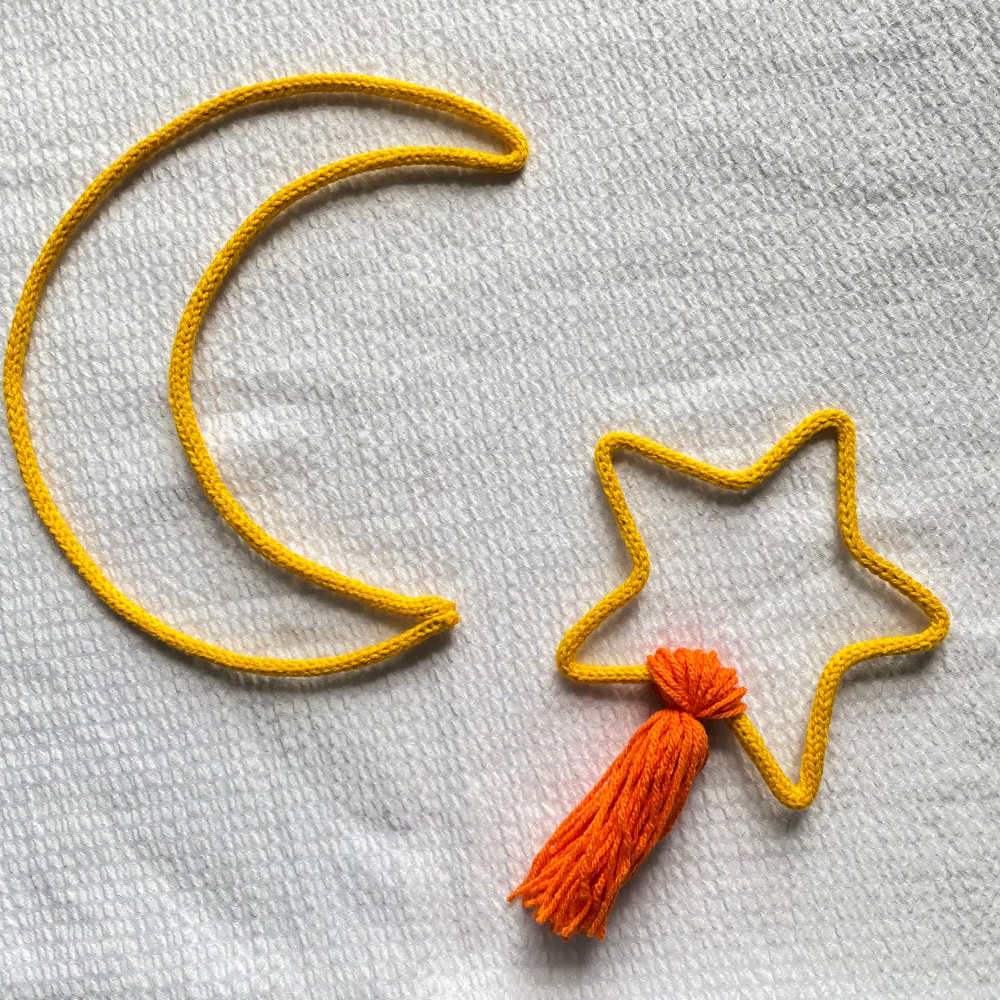 Knitted Crescent Moon